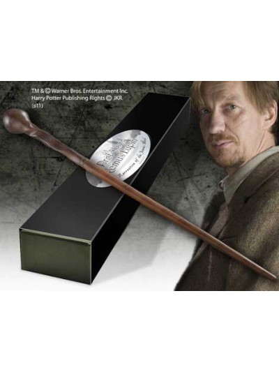 Replica the noble collection harry potter varita de profesor remus lupin varita con caja y placa de identificacion