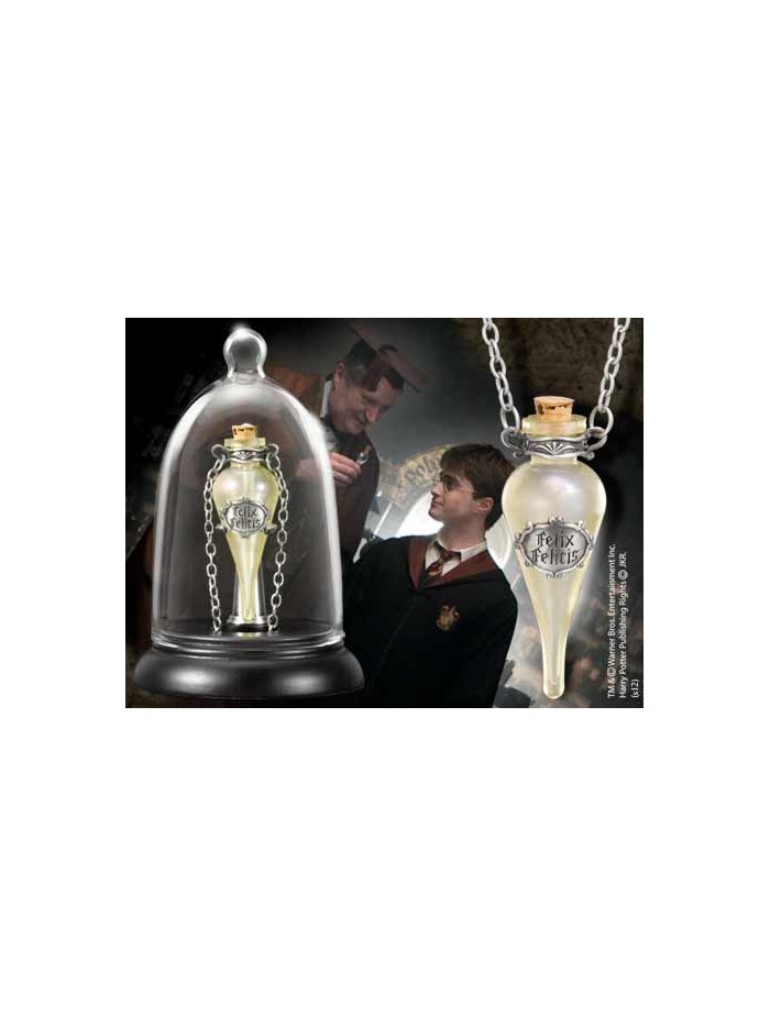 Réplica the noble collection harry potter collar en cristal con cadena poción suerte líquida Réplica the noble collection harry potter collar en cristal con cadena poción suerte líquida