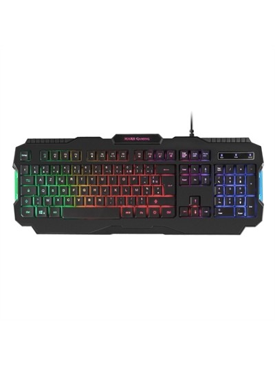 Teclado mars gaming mrk0fr usb 2.0 rgb membrana frances
