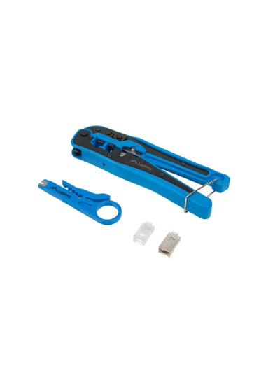 Kit crimpadora + stripping lanberg network nt - 0303 - conectores rj45