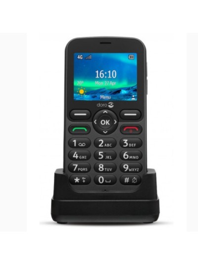 Telefono movil doro 5860 black - 2.4 pulgadas - 4g - negro