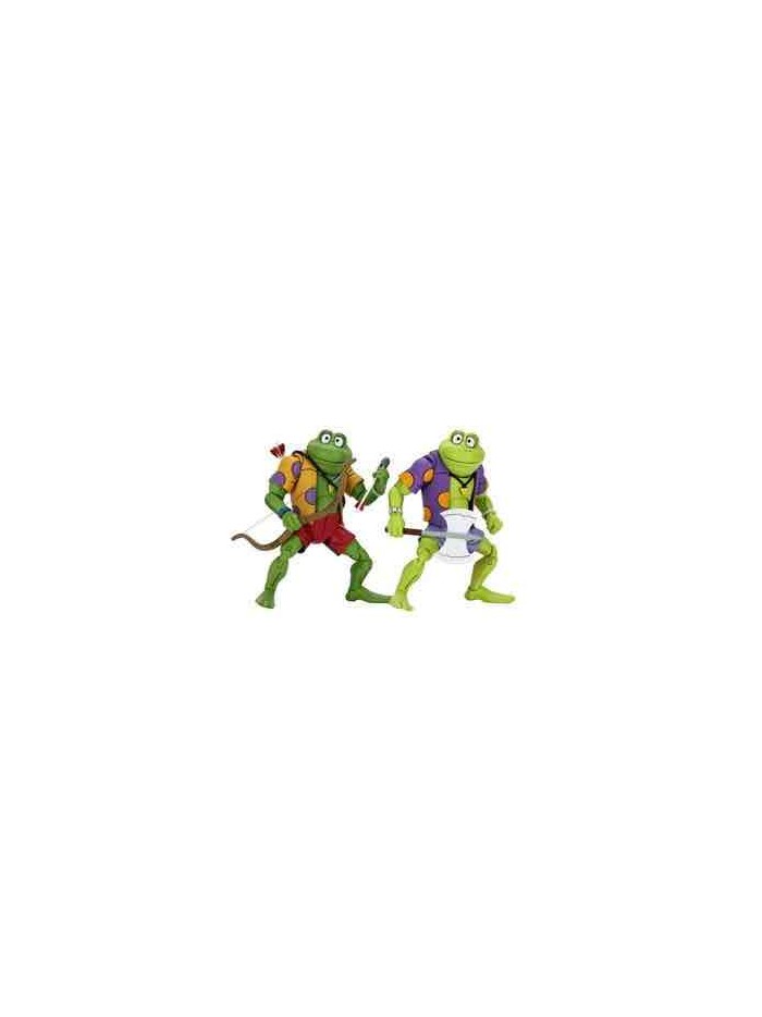 Pack 2 figuras neca ranas genghis & rasputin scale action figure tmnt cartoon re - run Pack 2 figuras neca ranas genghis & rasputin scale action figure tmnt cartoon re - run