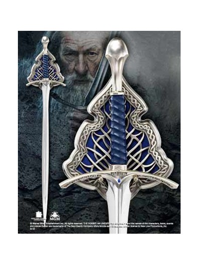 Replica espada the noble collection gandalf glamdring edición especial tamaño real de 120 cm en acero