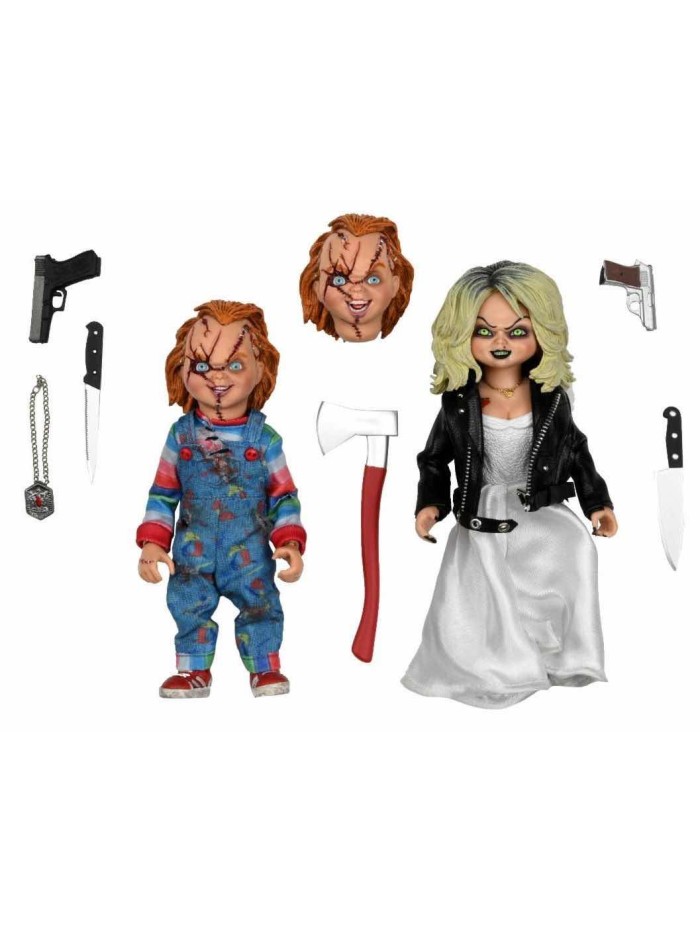 Pack 2 figuras bride of chucky chucky & tiffany 20 cm Pack 2 figuras bride of chucky chucky & tiffany 20 cm