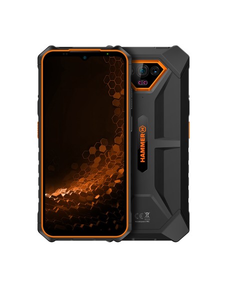 Telefono movil smartphone rugerizado hammer iron v 6gb + 6gb + 64gb naranja