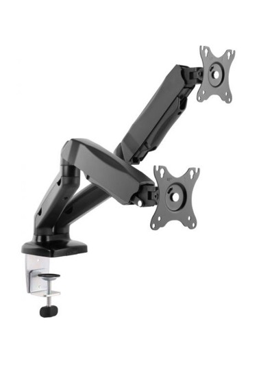 Soporte pantalla equip para mesa 13 pulgadas - 27 pulgadas 2 brazo inclinables para 2 monitor muelle de gas vesa hasta 6.5kg