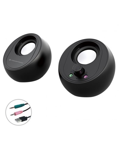 Altavoces conceptronic bjorn01b - 10w - negro