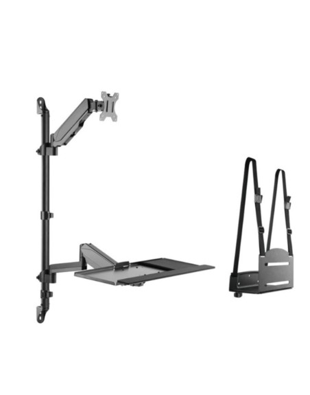Soporte pared equip vesa hasta 32 pulgadas 100x100 max 8kg + soporte teclado max 1kg