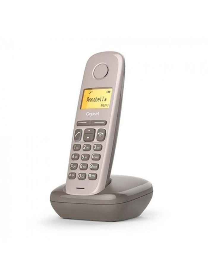 Telefono fijo inalambrico gigaset a170 marron 50 numeros agenda - 10 tonos Telefono fijo inalambrico gigaset a170 marron 50 numeros agenda - 10 tonos