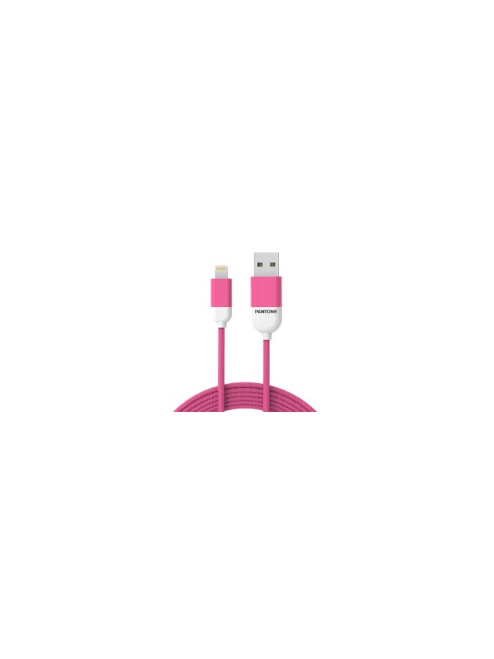 Cable nylon pantone lightning a usb 1.5m rosa Cable nylon pantone lightning a usb 1.5m rosa