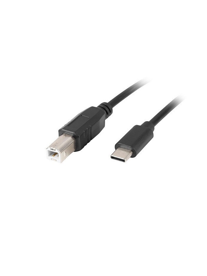 Cable usb lanberg usb tipo c m a usb tipo b m 2.0 ferrita 3m negro Cable usb lanberg usb tipo c m a usb tipo b m 2.0 ferrita 3m negro