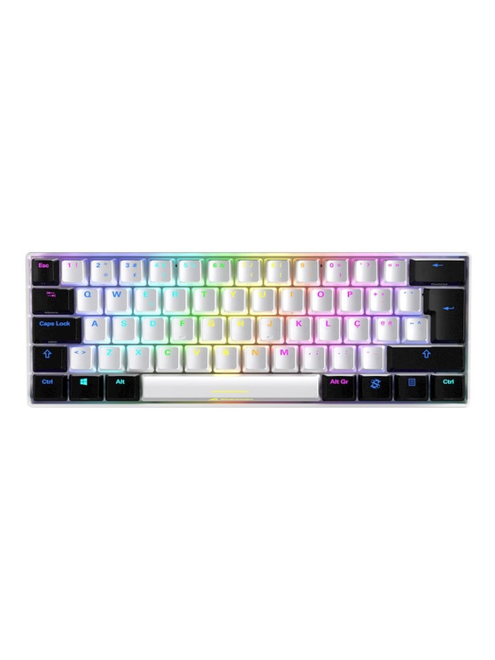 Teclado gaming sharkoon skiller sgk50 s4 kailh red blanco Teclado gaming sharkoon skiller sgk50 s4 kailh red blanco
