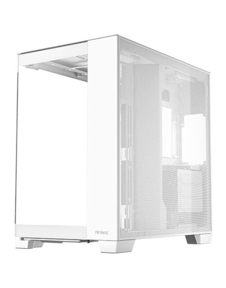 Caja ordenador gaming antec atx c8 vidrio blanca