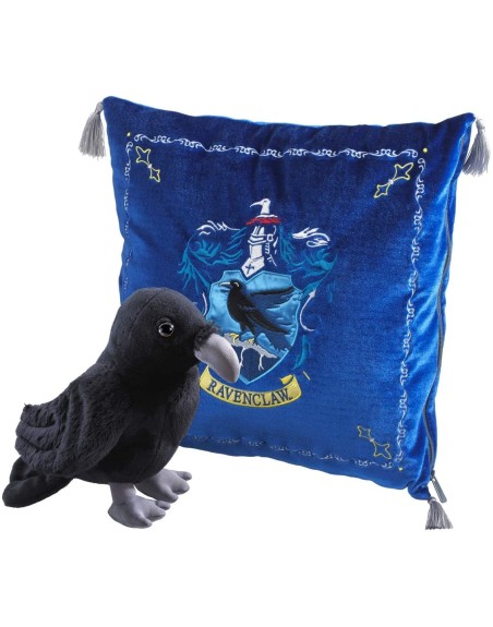 Peluche pack the noble collection harry potter cuervo mascota ravenclaw + cojin ravenclaw