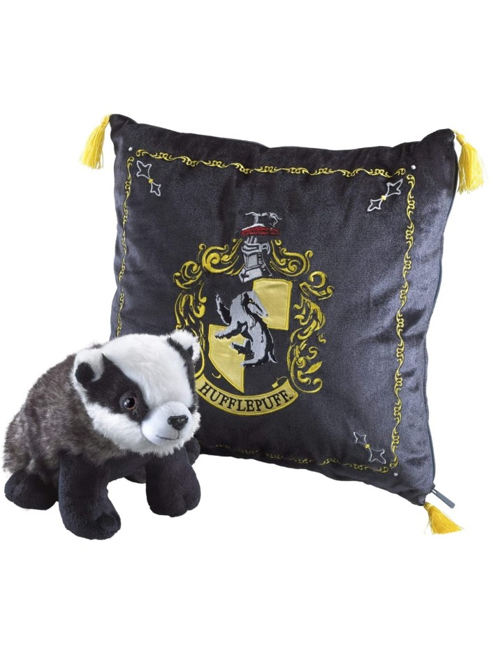 Peluche pack the noble collection harry potter tejon mascota hufflepuff + cojin hufflepuff Peluche pack the noble collection harry potter tejon mascota hufflepuff + cojin hufflepuff
