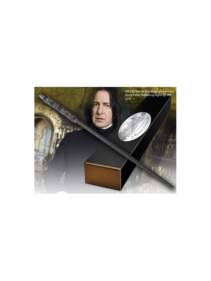 Replica the noble collection harry potter severus snape varita con caja y placa de identificacion Replica the noble collection harry potter severus snape varita con caja y placa de identificacion