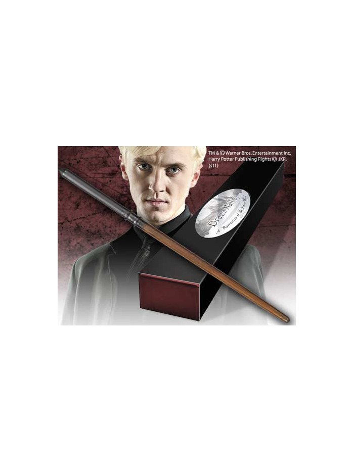 Replica the noble collection harry potter draco malfoy varita con caja y placa de identificacion Replica the noble collection harry potter draco malfoy varita con caja y placa de identificacion