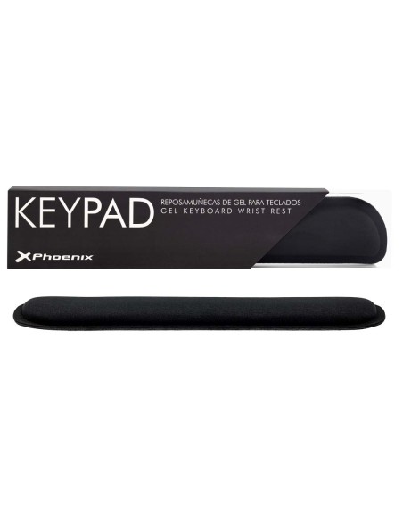 Phoenix keypad reposamuñecas ergonómico espuma con memoria alta densidad negro