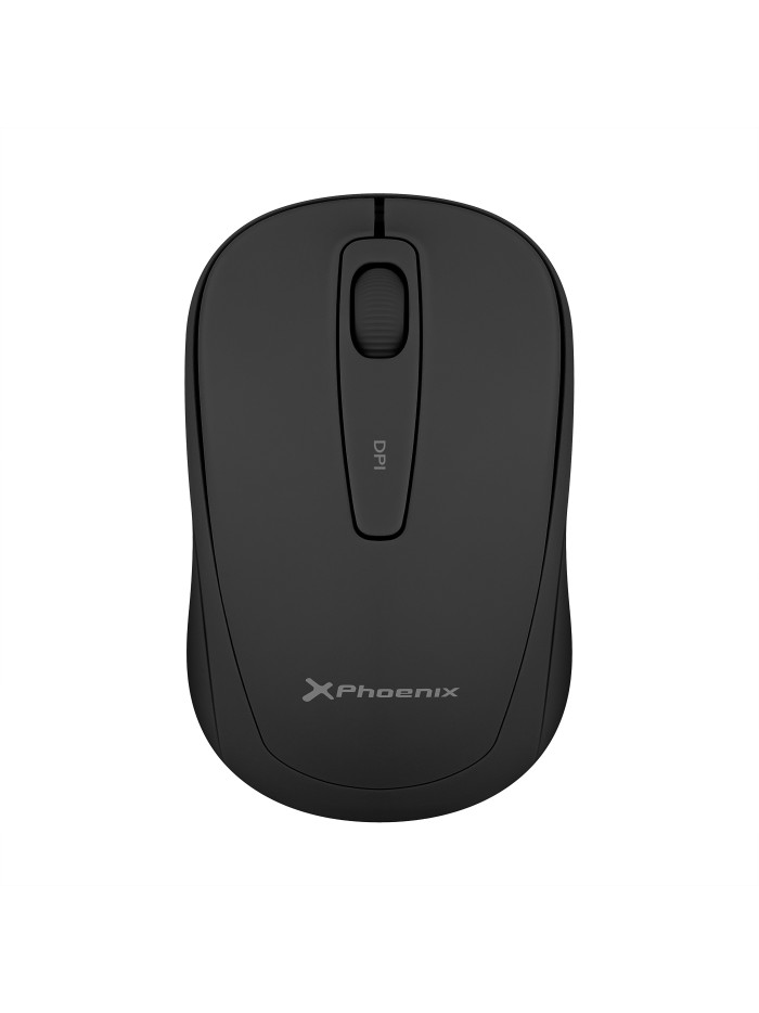 Phoenix m250 ratón inalámbrico 2.4 ghz receptor usb hasta 1600 dpi compatible con pc mac portátil color negro Phoenix m250 ratón inalámbrico 2.4 ghz receptor usb hasta 1600 dpi compatible con pc mac portátil color negro