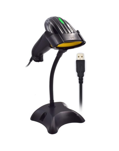 Lector codigo de barras ewent ew3400 1d laser usb