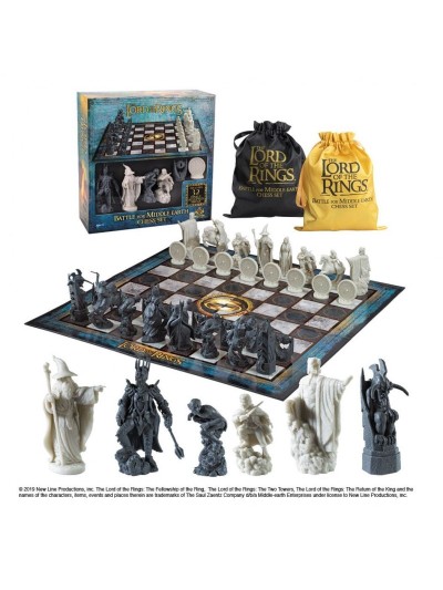 Juego de mesa ajedrez the noble collection el señor de los anillos