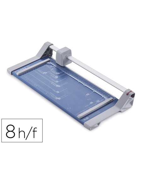 Cizalla de rodillo dahle 507 con base metalica din a4 capacidad de corte 8 hojas