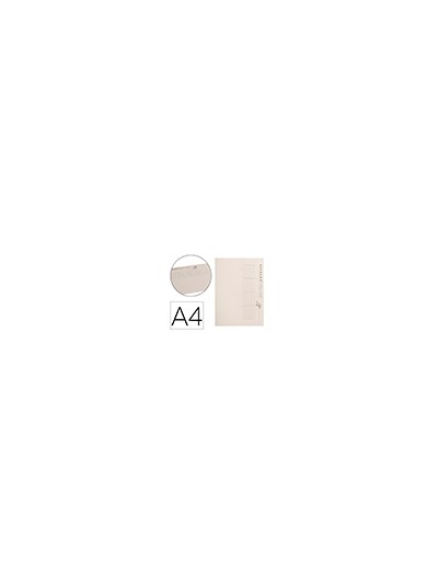 Subcarpeta cartulina tarifold 100% ecologica 226 g/m2 din a4 color crema pack de 10 unidades