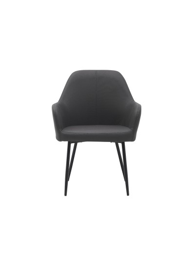 Silla q-connect confidente siemione base metalica alt max 820 anc 570 prof 580 color gris oscuro