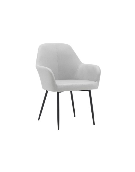 Silla q-connect confidente siemione base metalica alt max 820 anc 570 prof 580 color gris claro