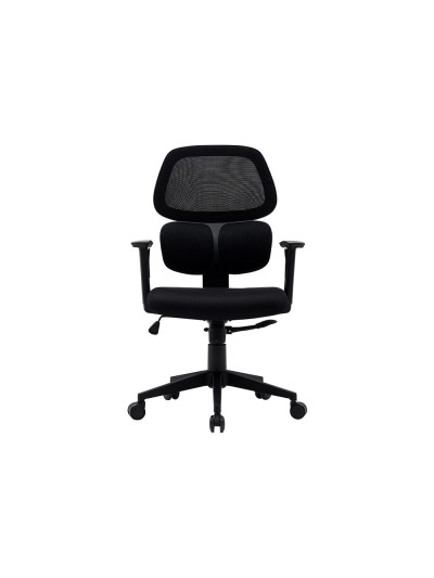 Silla q-connect oficina ancona malla base metalica alt max 1110 anc 660 prof 590 ruedas premium color negro