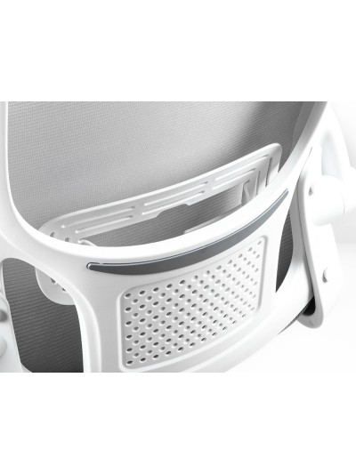 Silla q-connect oficina alba malla base metalica alt max 1110 anc 610 prof 580 ruedas premium color gris