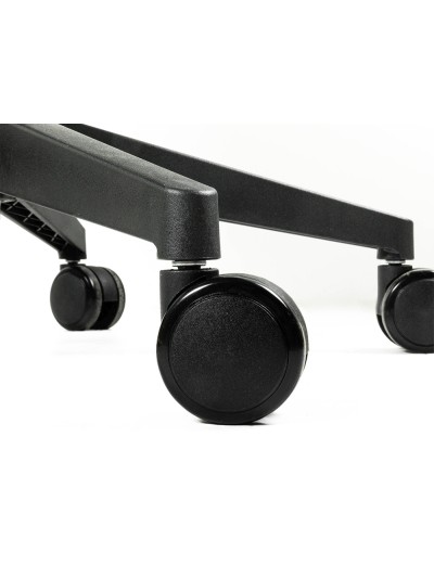 Silla q-connect oficina alba malla base metalica alt max 1110 anc 610 prof 580 ruedas premium color negro
