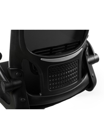 Silla q-connect oficina alba malla base metalica alt max 1110 anc 610 prof 580 ruedas premium color negro