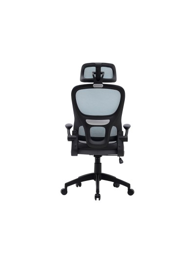 Silla q-connect direccion sorrento malla base metalica alt max 1320 anc 650 prof 600 mm ruedas premium azul gris