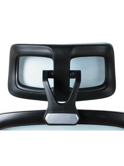 Silla q-connect direccion sorrento malla base metalica alt max 1320 anc 650 prof 600 mm ruedas premium azul gris