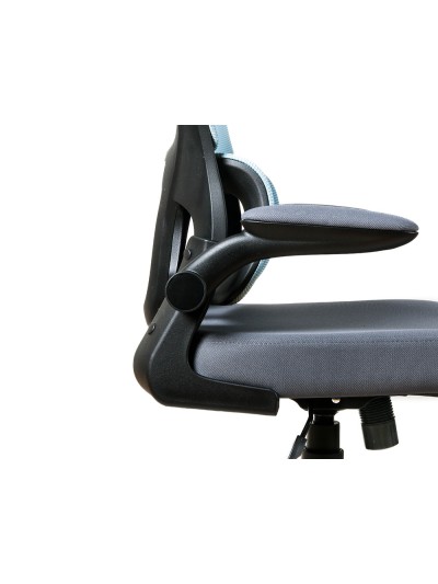 Silla q-connect direccion sorrento malla base metalica alt max 1320 anc 650 prof 600 mm ruedas premium azul gris