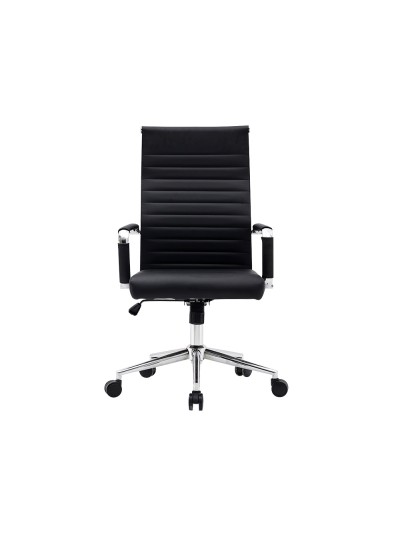 Silla q-connect direccion bosa simil piel base metalica alt max 1130 anc 550 prof 630 mm ruedas premium color negro