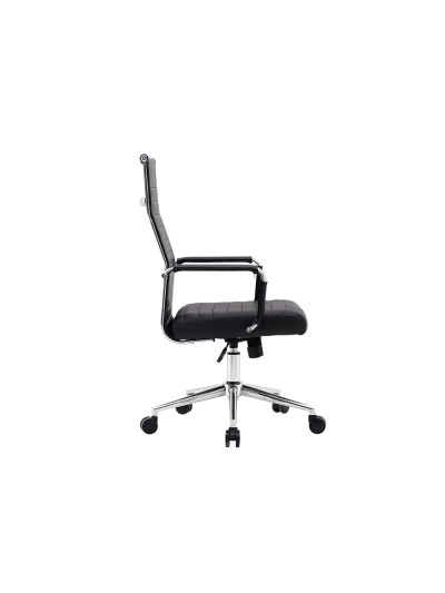 Silla q-connect direccion bosa simil piel base metalica alt max 1130 anc 550 prof 630 mm ruedas premium color negro