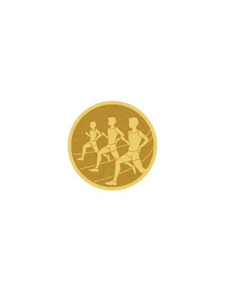 25/26 DISCO DORADO AUTOADHESIVA ATLETISMO Ø 2,5 CM