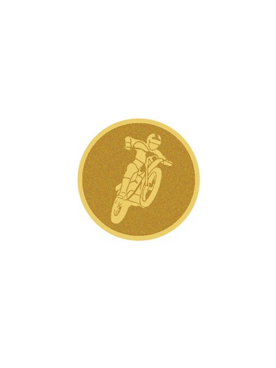 25/26 DISCO DORADO AUTOADHESIVA MOTO Ø 2,5 CM
