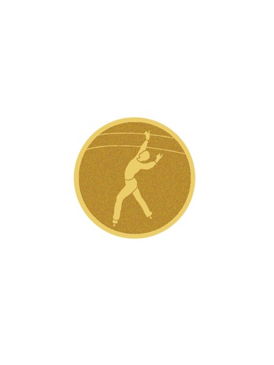 25/26 DISCO DORADO AUTOADHESIVA PATINAJE MASCULINO Ø 2,5 CM