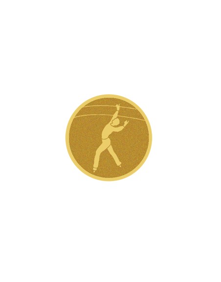 25/26 DISCO DORADO AUTOADHESIVA PATINAJE MASCULINO Ø 2,5 CM