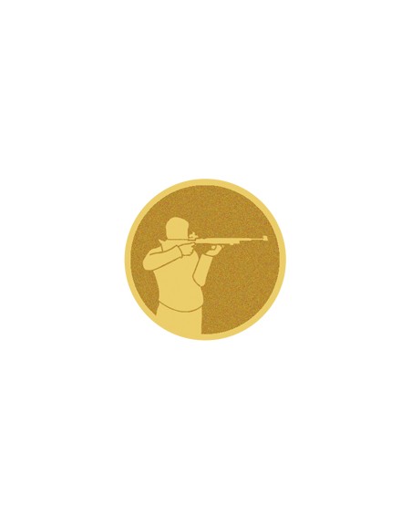 25/26 DISCO DORADO AUTOADHESIVA TIRO Ø 2,5 CM