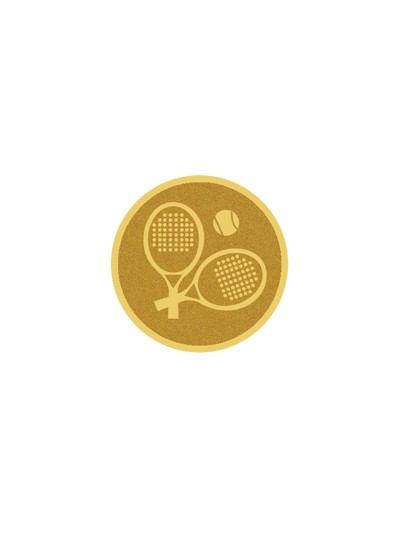 25/26 DISCO DORADO AUTOADHESIVA PADEL Ø 2,5 CM