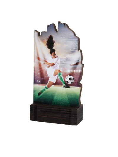 25/26 TROFEO MADERA FUTBOL FEMENINO . 13 CM