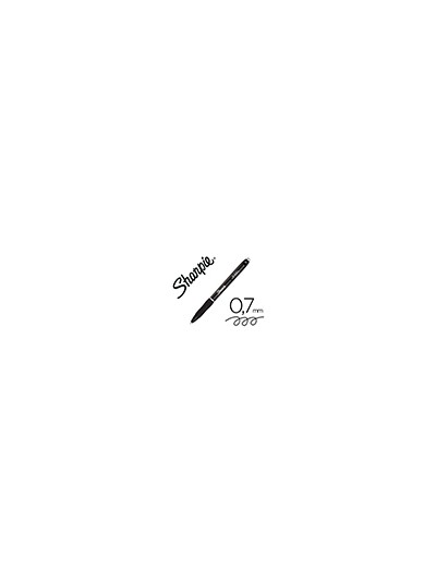 Boligrafo sharpie retractil tinta gel punta 0,7 mm color negro