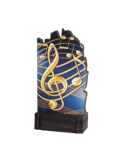 25/26 TROFEO MADERA MUSICA . 13 CM