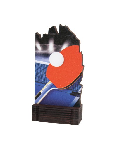 25/26 TROFEO MADERA TENIS DE MESA . 13 CM