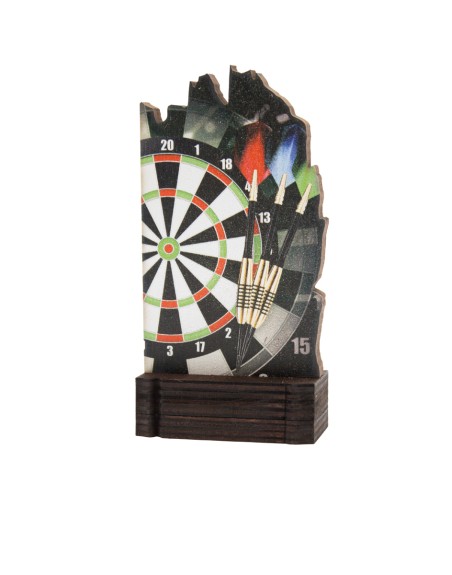 25/26 TROFEO MADERA DARDOS . 13 CM