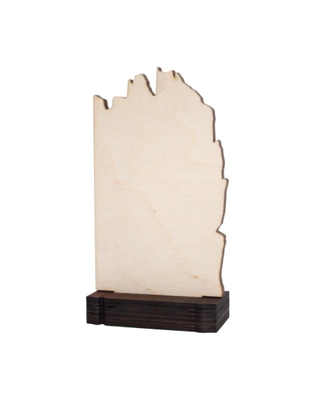 25/26 TROFEO MADERA NEUTRO GRABACION . 19 CM